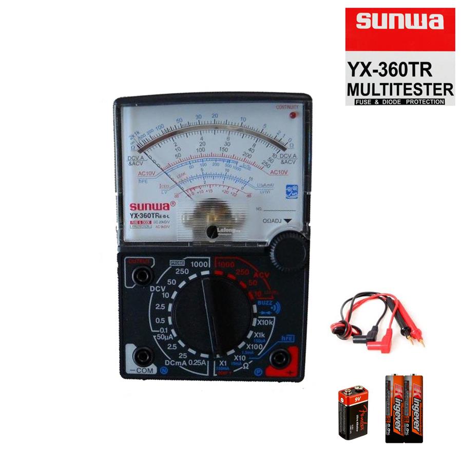 Sunwa Multimeter YX 360TR E-L-B with Fuse Diode Protection