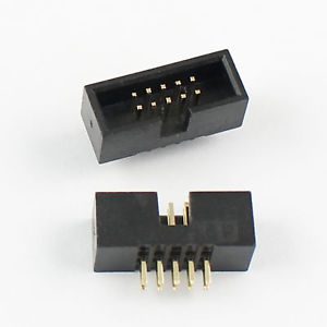 5x 2.54mm 2x10 Pin IDC Box Header Connector With Mounting Ears - Male Straight