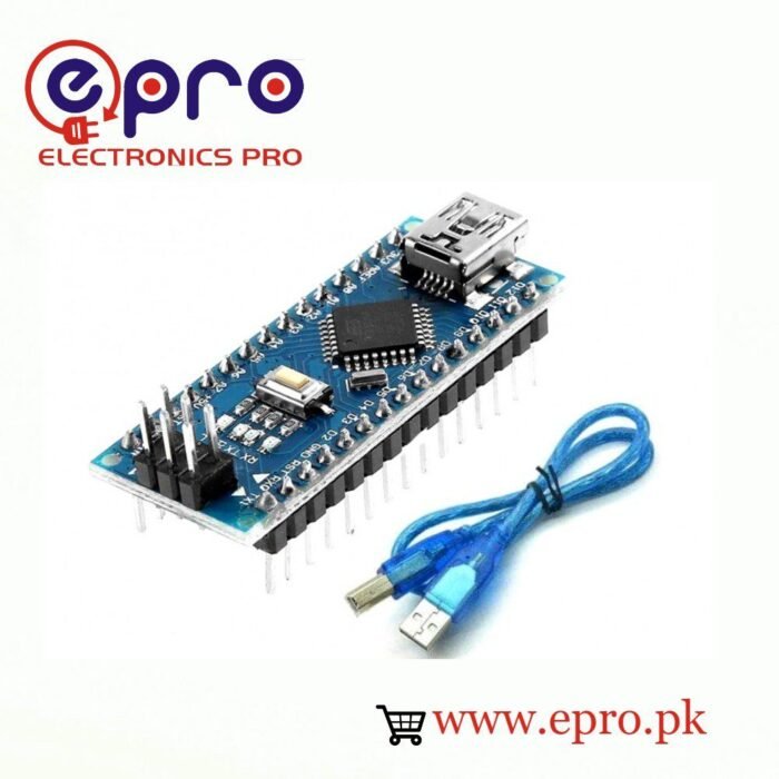 Pre Soldered Arduino Nano V3.0 With Cable in Pakistan