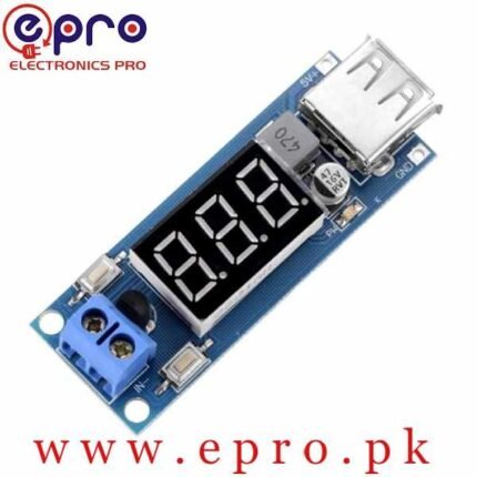 DC 4.5-40V to 5V 2A USB Charger DC-DC Step-down Buck Converter Voltmeter Module in Pakistan