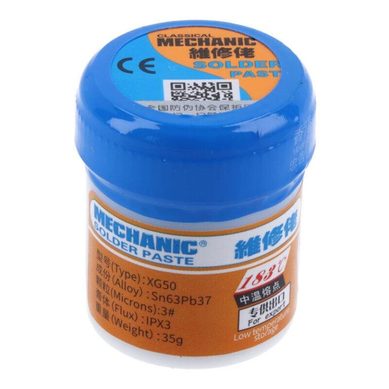 Flux Solder Paste Mechanic XG50 SN63PB37 35gm in Pakistan