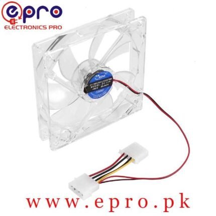 DC Brushless Cooling Fan 3 Pin Fan Transparent in Pakistan