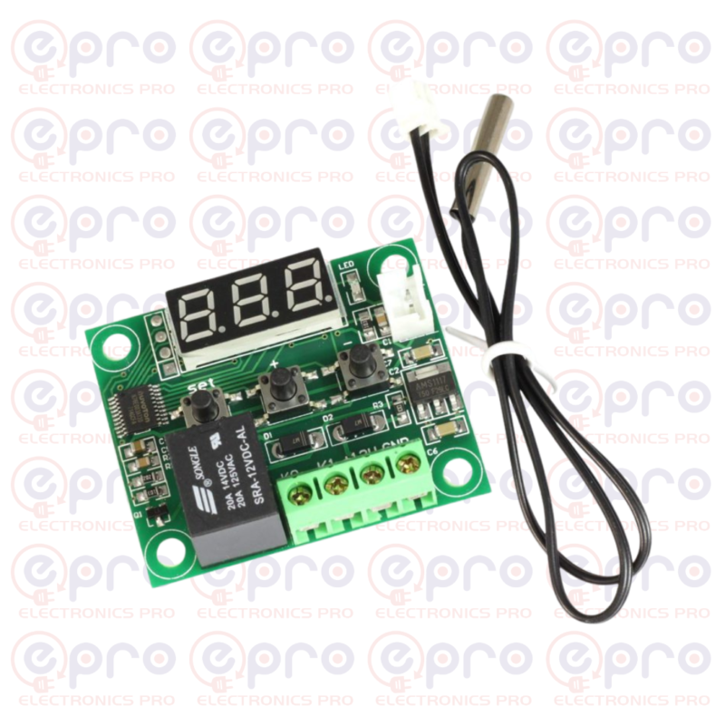 Raspberry Pi 4 Model B 2GB RAM 1 W1209 temperature controller thermostat incubator hatchry